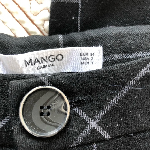 MANGO Check flare Trousers size 2 - Picture 13 of 16